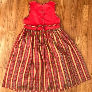 laura ashley red velvet dress